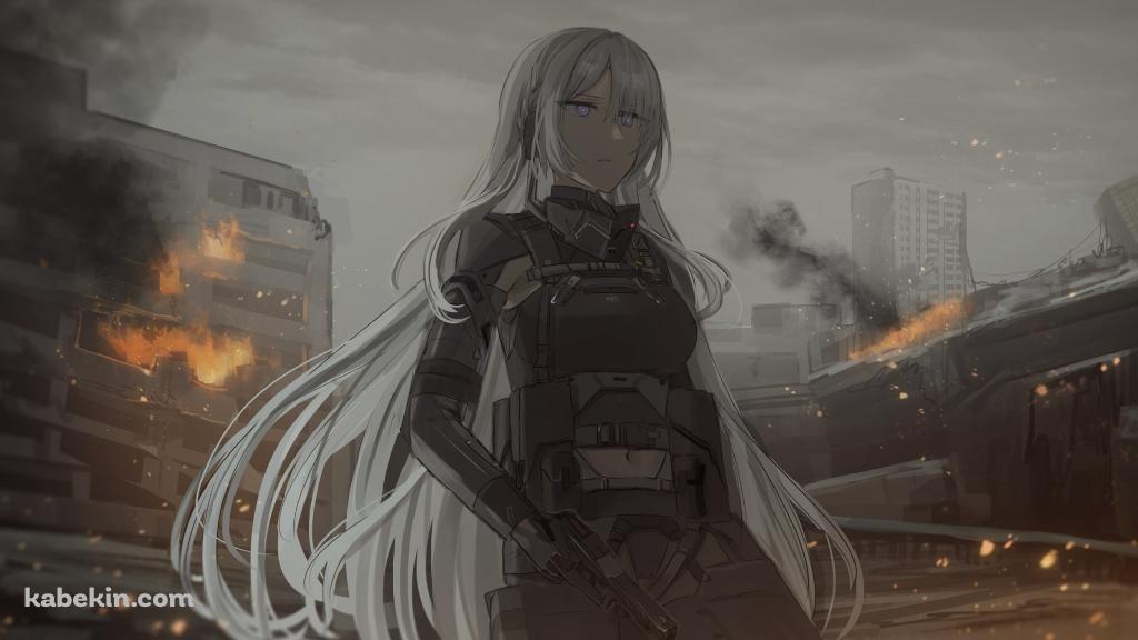 立ち尽くすAK-15 / ドールズフロントラインの壁紙(1024px x 576px) 高画質 PC・デスクトップ用