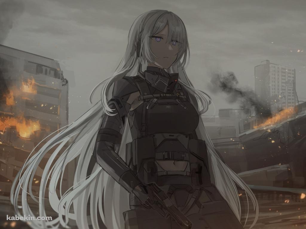 立ち尽くすAK-15 / ドールズフロントラインの壁紙(1024px x 768px) 高画質 PC・デスクトップ用