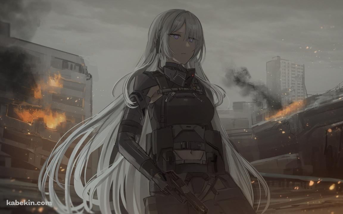 立ち尽くすAK-15 / ドールズフロントラインの壁紙(1152px x 720px) 高画質 PC・デスクトップ用