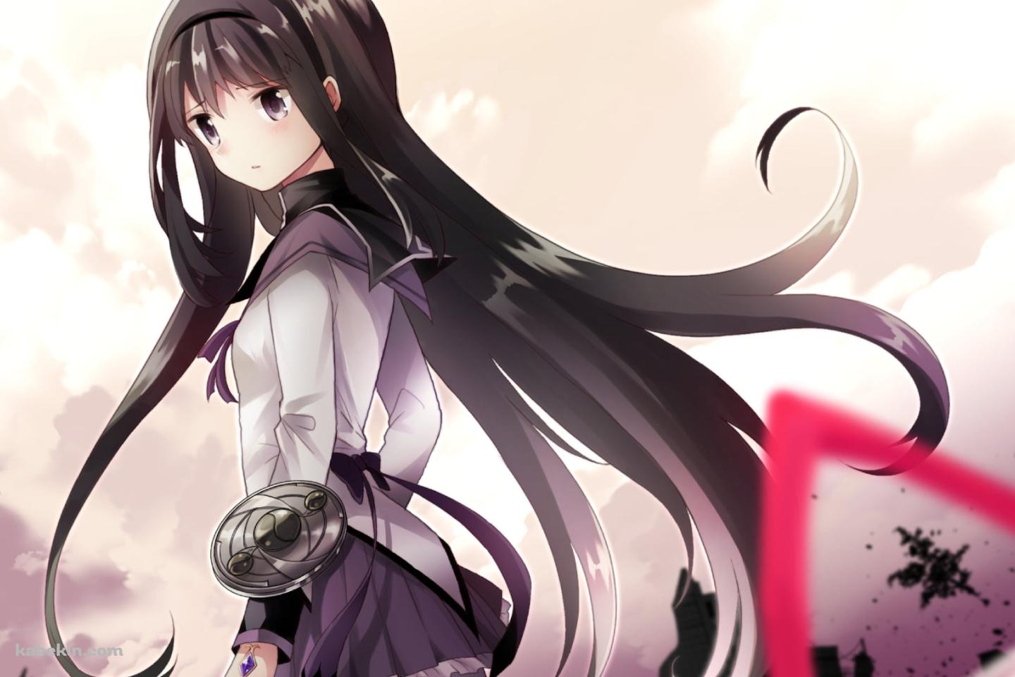 振り返る暁美ほむら / 魔法少女まどか☆マギカの壁紙(1440px x 960px) 高画質 PC・デスクトップ用