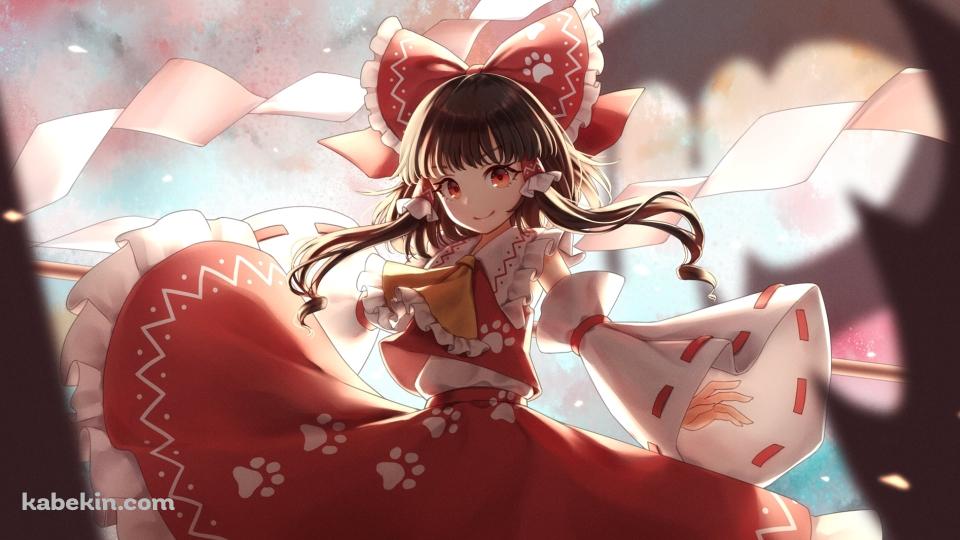 めちゃくちゃ可愛い博麗霊夢 / 笑顔 / 赤い服 / 東方の壁紙(960px x 540px) 高画質 PC・デスクトップ用