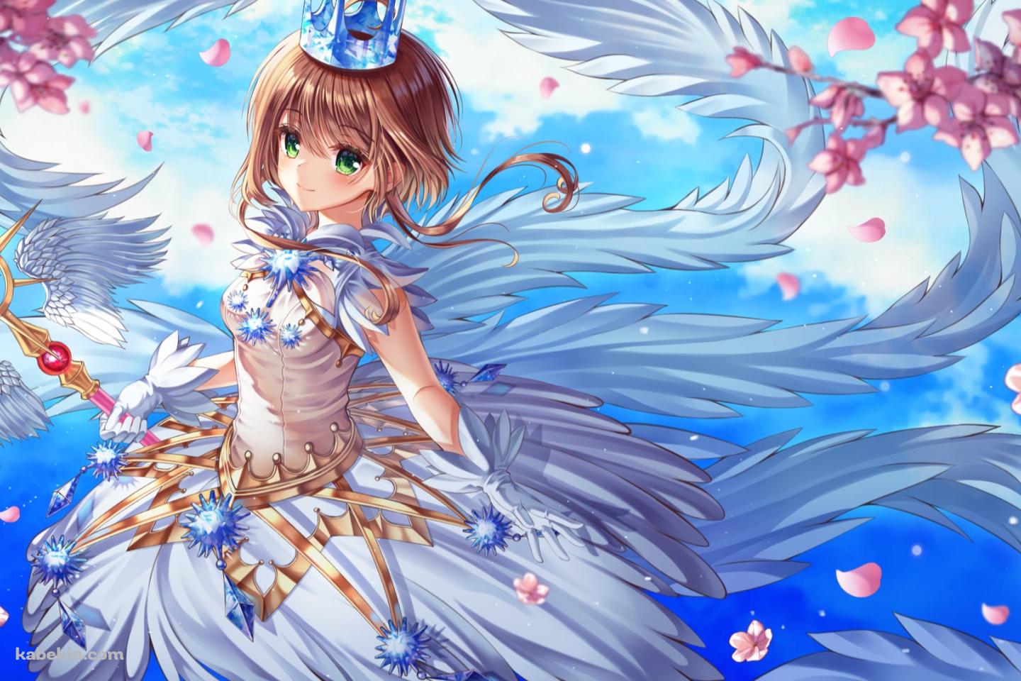 可愛い木之本桜 / 青空 / 桜の花 / カードキャプターさくらの壁紙(1440px x 960px) 高画質 PC・デスクトップ用