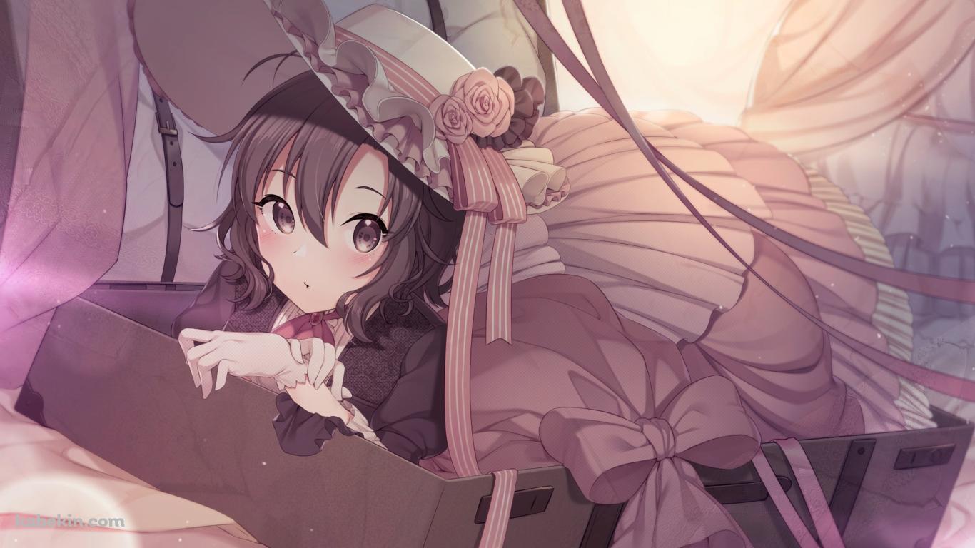 スーツケースに入った菊地真 (きくちまこと) / アイドルマスターの壁紙(1366px x 768px) 高画質 PC・デスクトップ用
