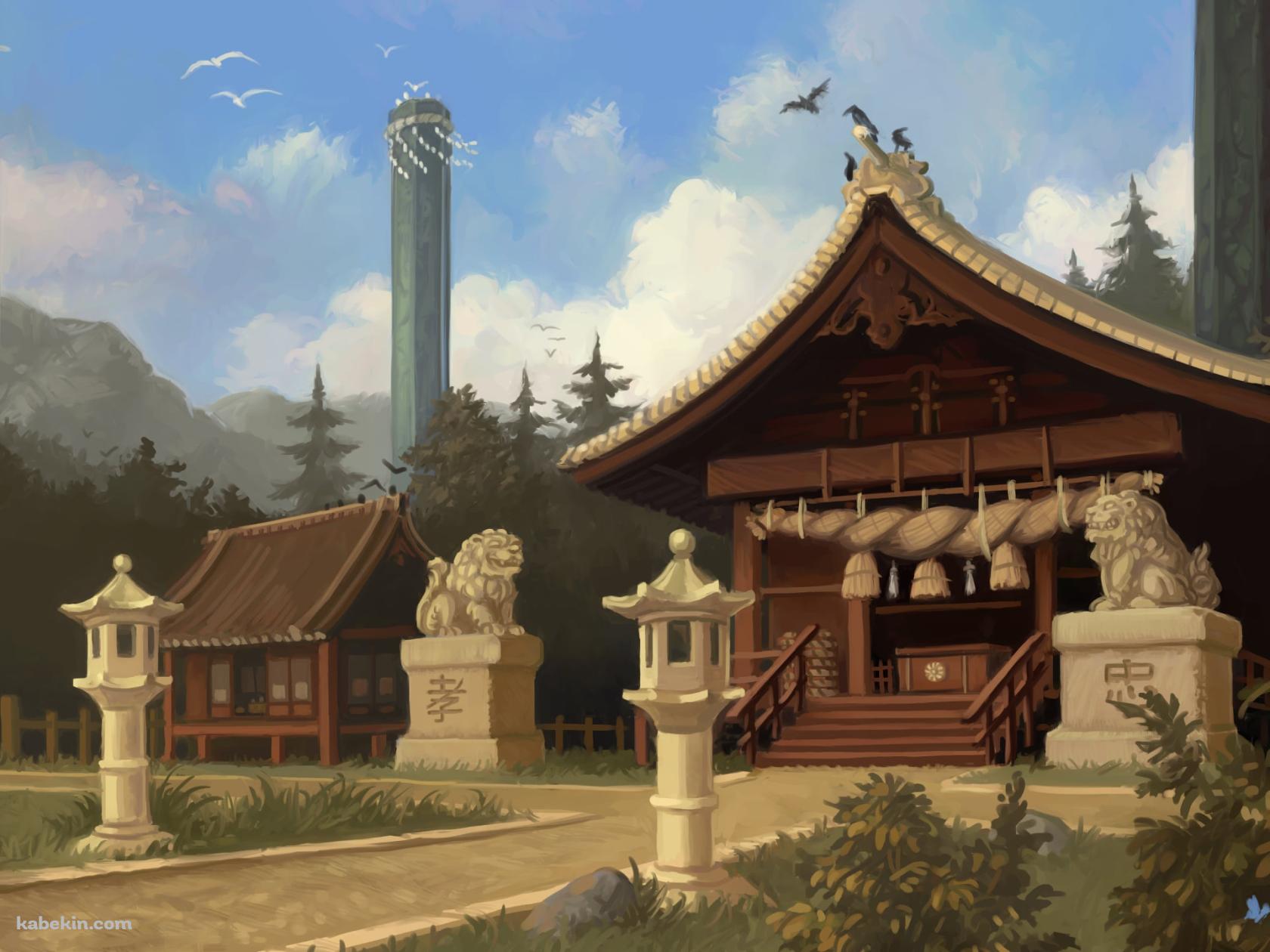 神社 / 仏閣 / お社 / 東方の壁紙(1680px x 1260px) 高画質 PC・デスクトップ用