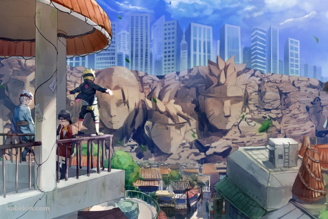 うずまきボルト / うちはサラダ / ミツキ / 忍の隠れ里の壁紙(1152px x 768px) 高画質 PC・デスクトップ用