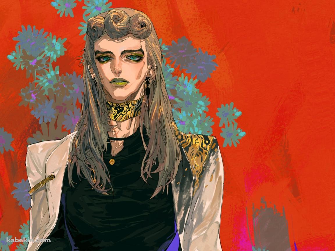 かっこいいジョルノ・ジョバァーナ / ロングヘア― / 金髪 / ジョジョの奇妙な冒険の壁紙(1152px x 864px) 高画質 PC・デスクトップ用