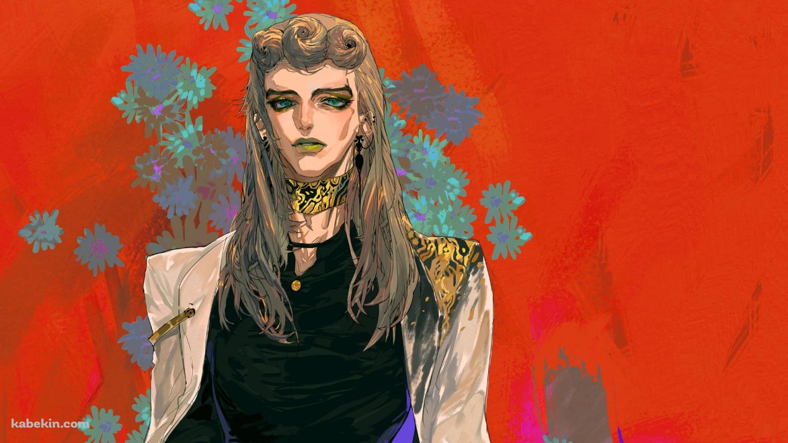 かっこいいジョルノ・ジョバァーナ / ロングヘア― / 金髪 / ジョジョの奇妙な冒険の壁紙(1536px x 864px) 高画質 PC・デスクトップ用