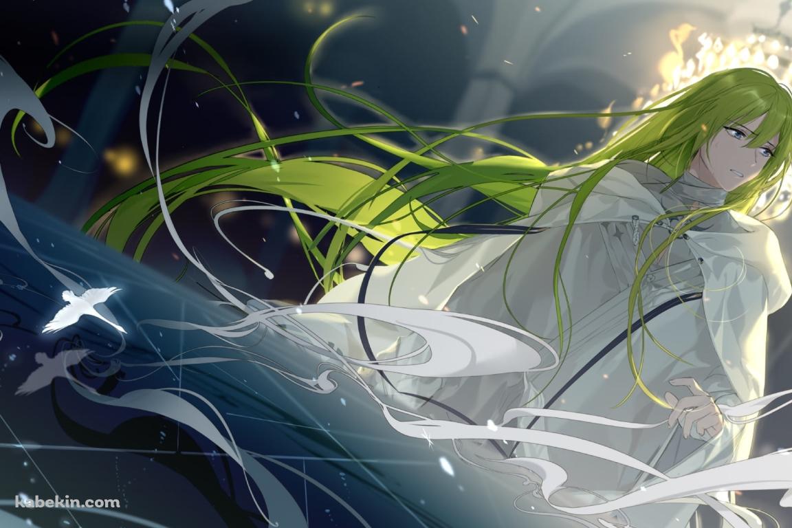 水の中に佇むエルキドゥ / Fate/grand orderの壁紙(1152px x 768px) 高画質 PC・デスクトップ用