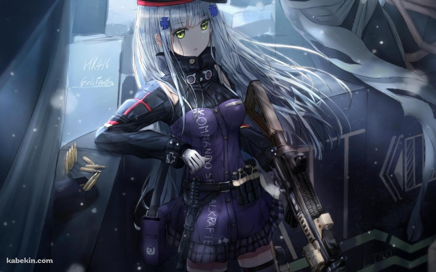 ベレー帽を被ったHK416 / ドールズフロントラインの壁紙(1440px x 900px) 高画質 PC・デスクトップ用