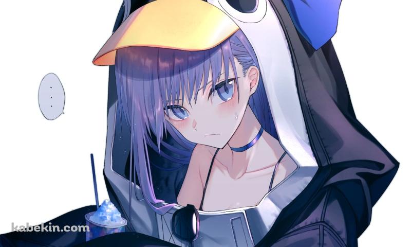 青いフロートを食べる可愛いメルトリリス / Fate/grand orderの壁紙(800px x 480px) 高画質 PC・デスクトップ用