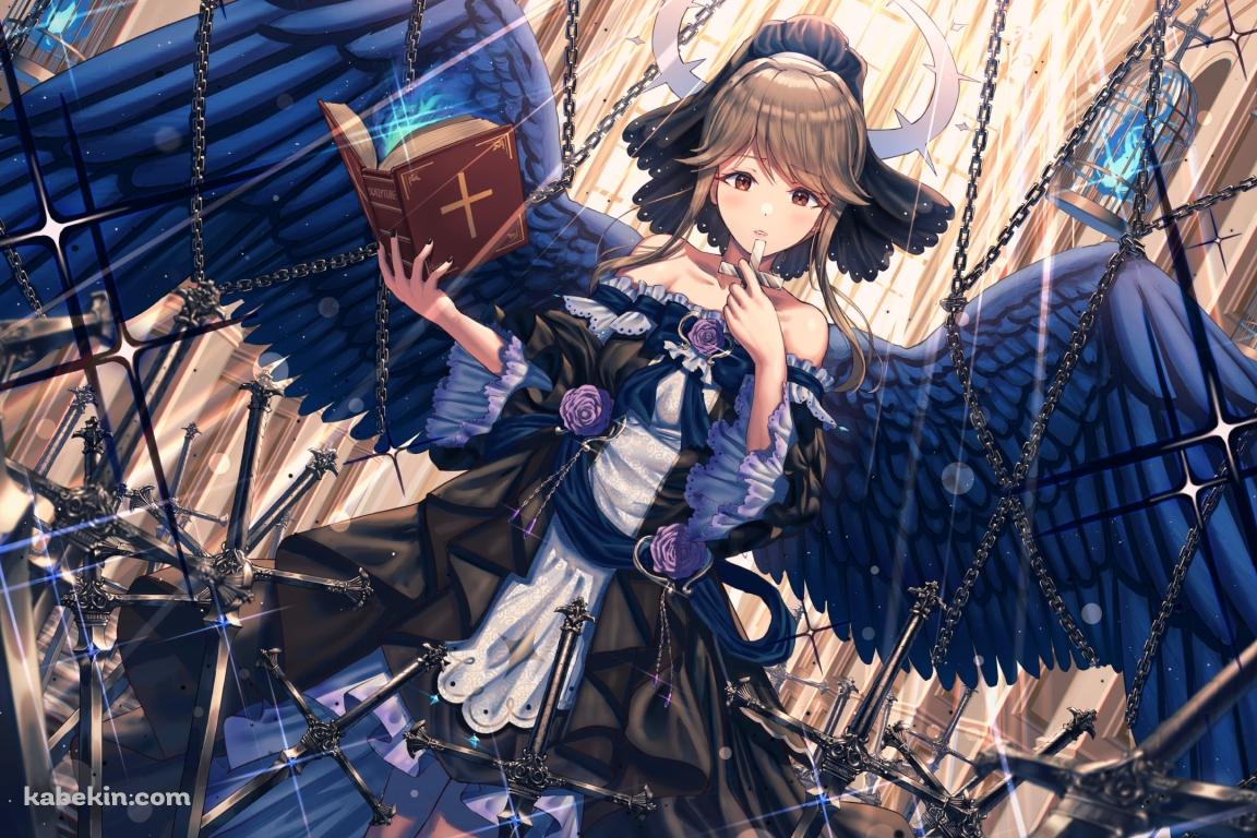十字架と聖書を持つ可愛い天空橋朋花(てんくうばし ともか) / アイドルマスターミリオンライブ!の壁紙(1152px x 768px) 高画質 PC・デスクトップ用