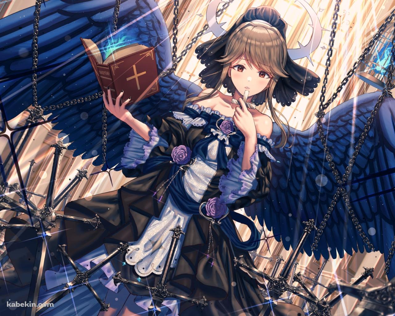 十字架と聖書を持つ可愛い天空橋朋花(てんくうばし ともか) / アイドルマスターミリオンライブ!の壁紙(1280px x 1024px) 高画質 PC・デスクトップ用