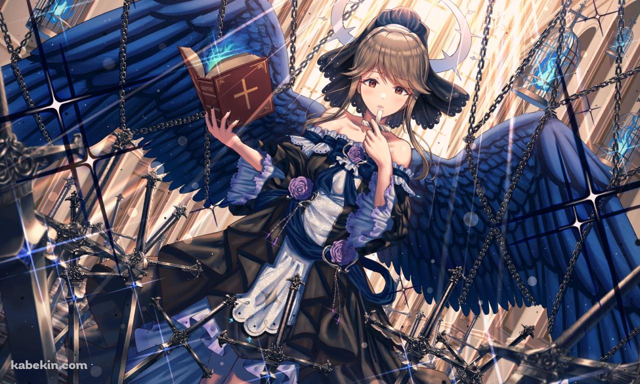 十字架と聖書を持つ可愛い天空橋朋花(てんくうばし ともか) / アイドルマスターミリオンライブ!の壁紙(1280px x 768px) 高画質 PC・デスクトップ用
