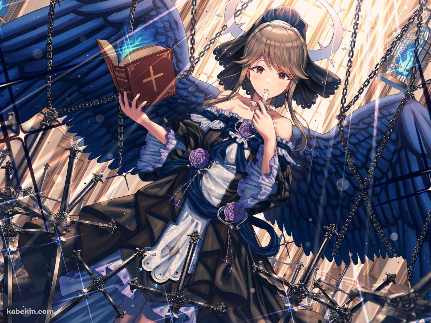 十字架と聖書を持つ可愛い天空橋朋花(てんくうばし ともか) / アイドルマスターミリオンライブ!の壁紙(1400px x 1050px) 高画質 PC・デスクトップ用