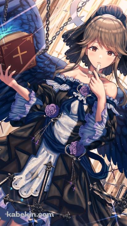 十字架と聖書を持つ可愛い天空橋朋花(てんくうばし ともか) / アイドルマスターミリオンライブ!の壁紙(412px x 732px) 高画質 PC・デスクトップ用