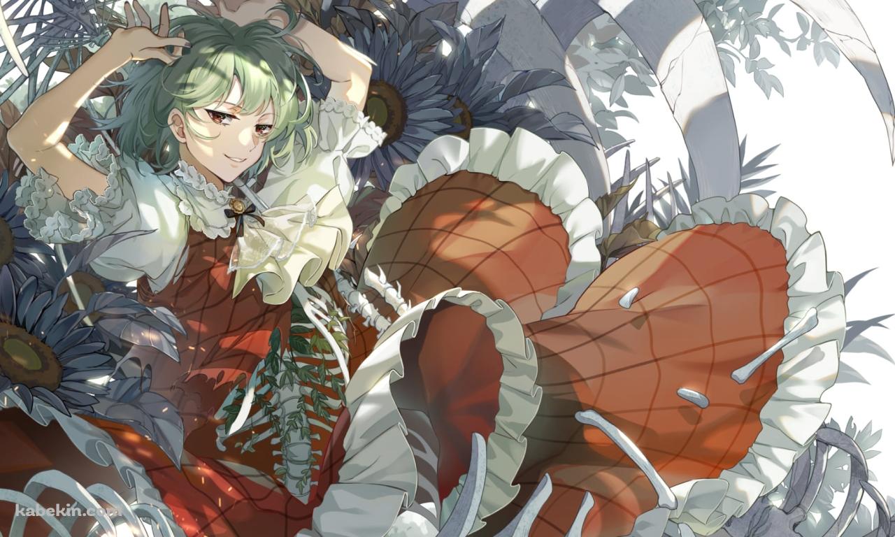 花に埋もれる風見幽香 / 東方の壁紙(1280px x 768px) 高画質 PC・デスクトップ用