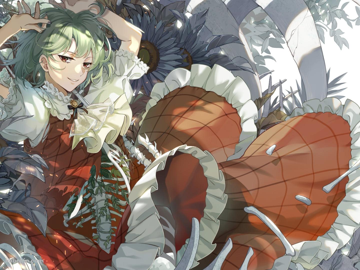 花に埋もれる風見幽香 / 東方の壁紙(1440px x 1080px) 高画質 PC・デスクトップ用