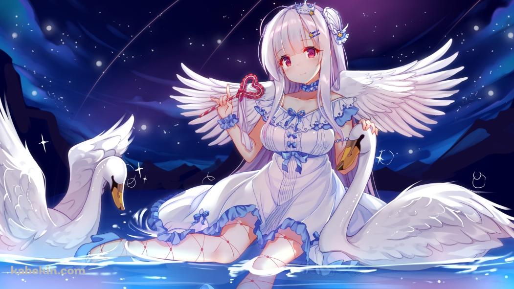白鳥と可愛いシグニット / アズールレーンの壁紙(1051px x 591px) 高画質 PC・デスクトップ用