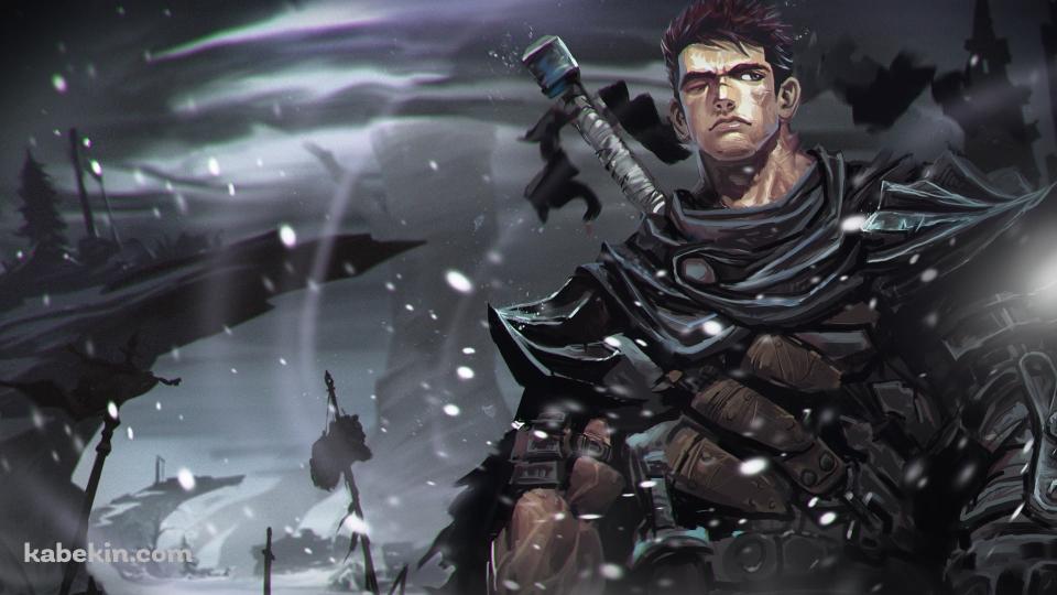 雪原に佇むガッツ / ベルセルクの壁紙(960px x 540px) 高画質 PC・デスクトップ用