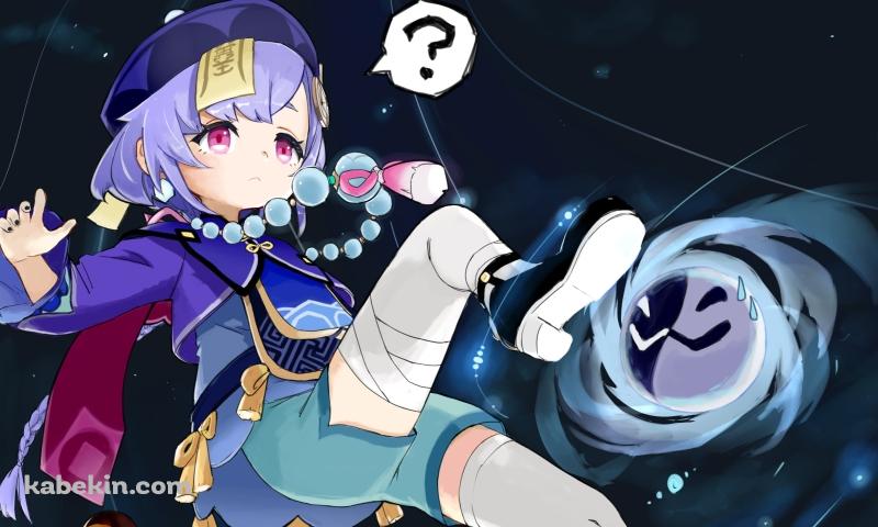 浮遊する七七 / 原神の壁紙(800px x 480px) 高画質 PC・デスクトップ用