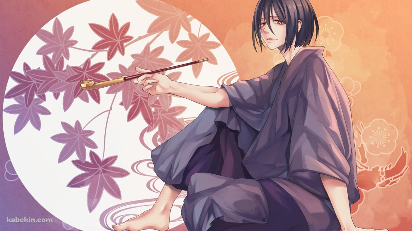 パイプを持つ新門紅丸(しんもんべにまる) / 炎炎ノ消防隊の壁紙(1366px x 768px) 高画質 PC・デスクトップ用