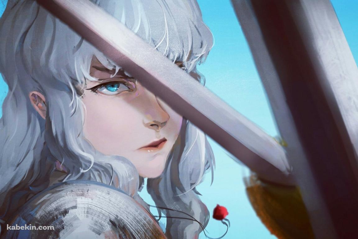 剣を受けるグリフィス / 鷹の団 / 白い鷹 / ベルセルクの壁紙(1152px x 768px) 高画質 PC・デスクトップ用