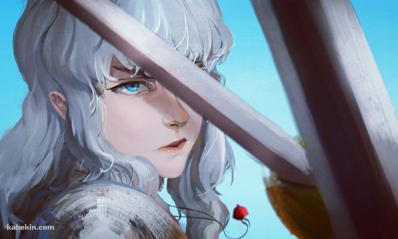剣を受けるグリフィス / 鷹の団 / 白い鷹 / ベルセルクの壁紙(1280px x 768px) 高画質 PC・デスクトップ用