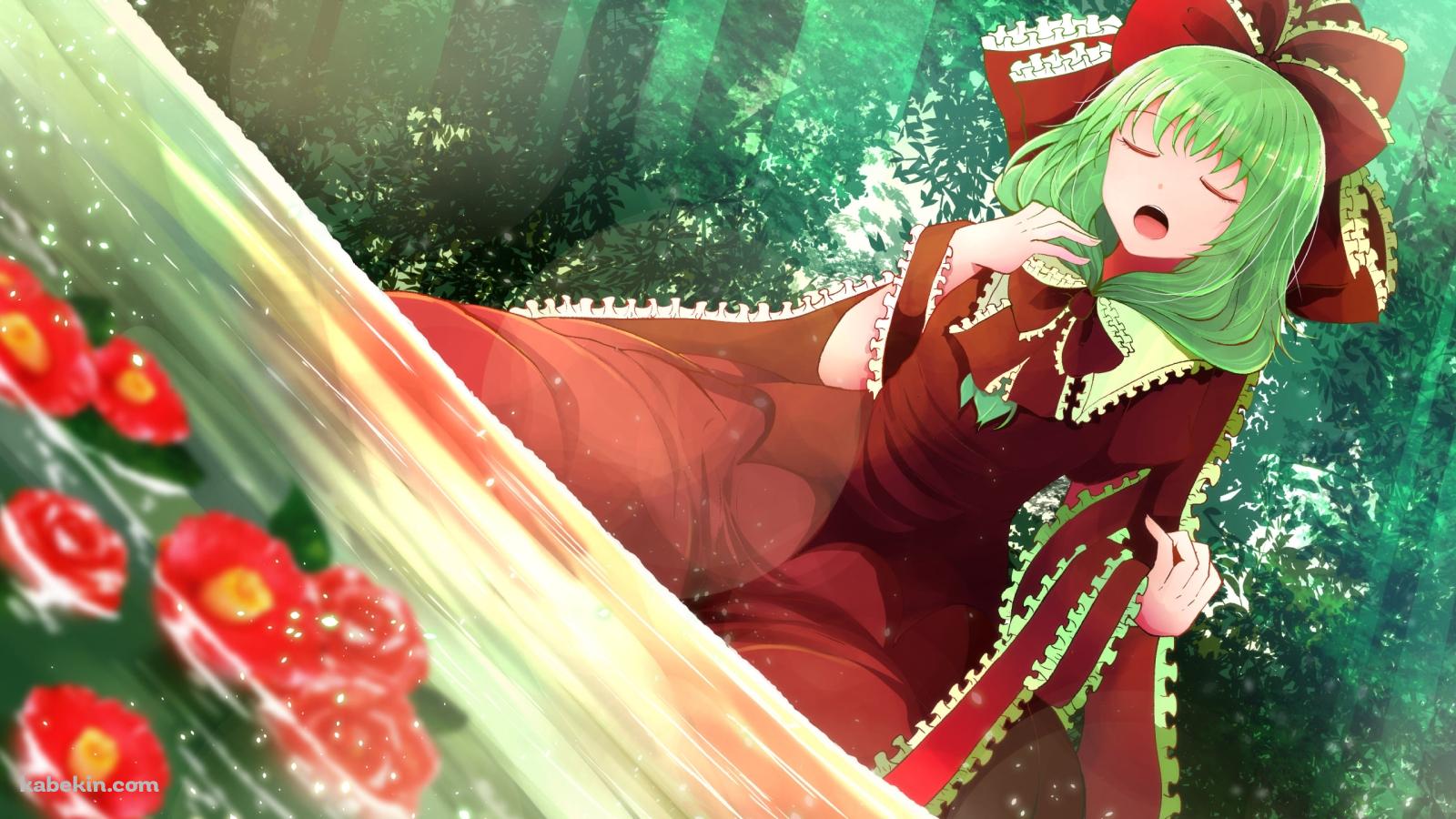 森の中で歌を唄う鍵山雛(かぎやま ひな) / 東方の壁紙(1600px x 900px) 高画質 PC・デスクトップ用