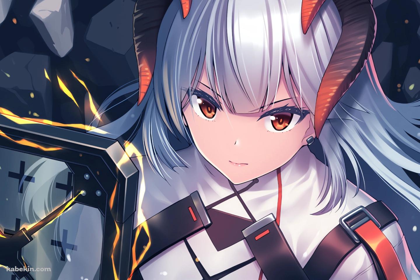 盾をかまえる可愛いサリア / アークナイツの壁紙(1440px x 960px) 高画質 PC・デスクトップ用