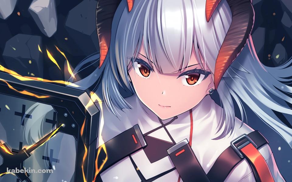 盾をかまえる可愛いサリア / アークナイツの壁紙(960px x 600px) 高画質 PC・デスクトップ用