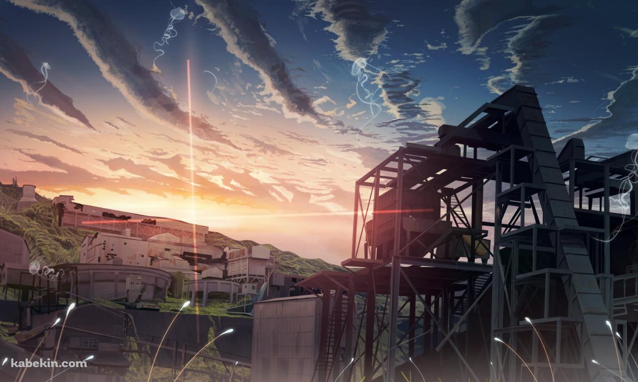 夕陽と秘密基地の壁紙(1280px x 768px) 高画質 PC・デスクトップ用