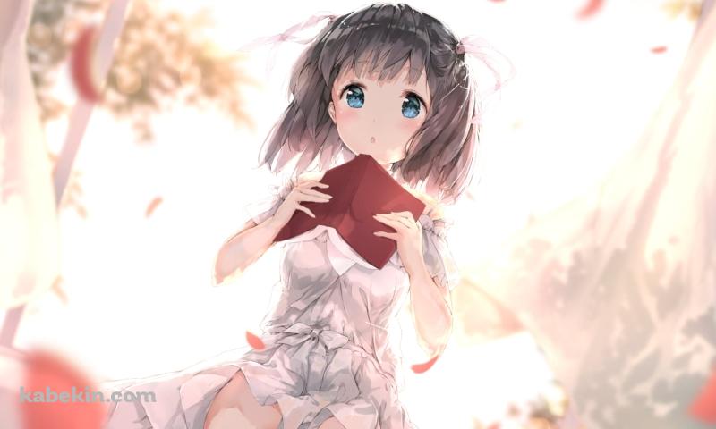 赤い本を読む汐宮栞 / 神のみぞ知るセカイの壁紙(800px x 480px) 高画質 PC・デスクトップ用