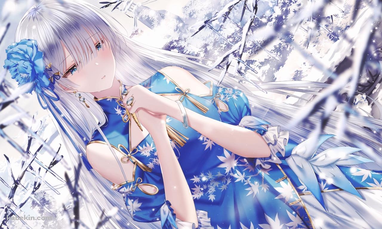 両手をあわせて物思いにふける綺麗なアナスタシア / Fate/grand orderの壁紙(1280px x 768px) 高画質 PC・デスクトップ用
