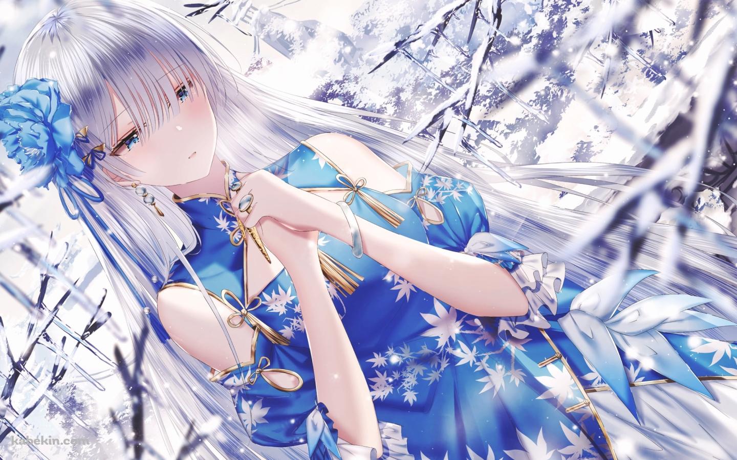 両手をあわせて物思いにふける綺麗なアナスタシア / Fate/grand orderの壁紙(1440px x 900px) 高画質 PC・デスクトップ用
