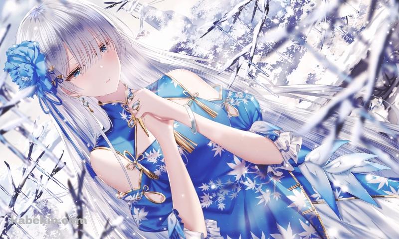 両手をあわせて物思いにふける綺麗なアナスタシア / Fate/grand orderの壁紙(800px x 480px) 高画質 PC・デスクトップ用
