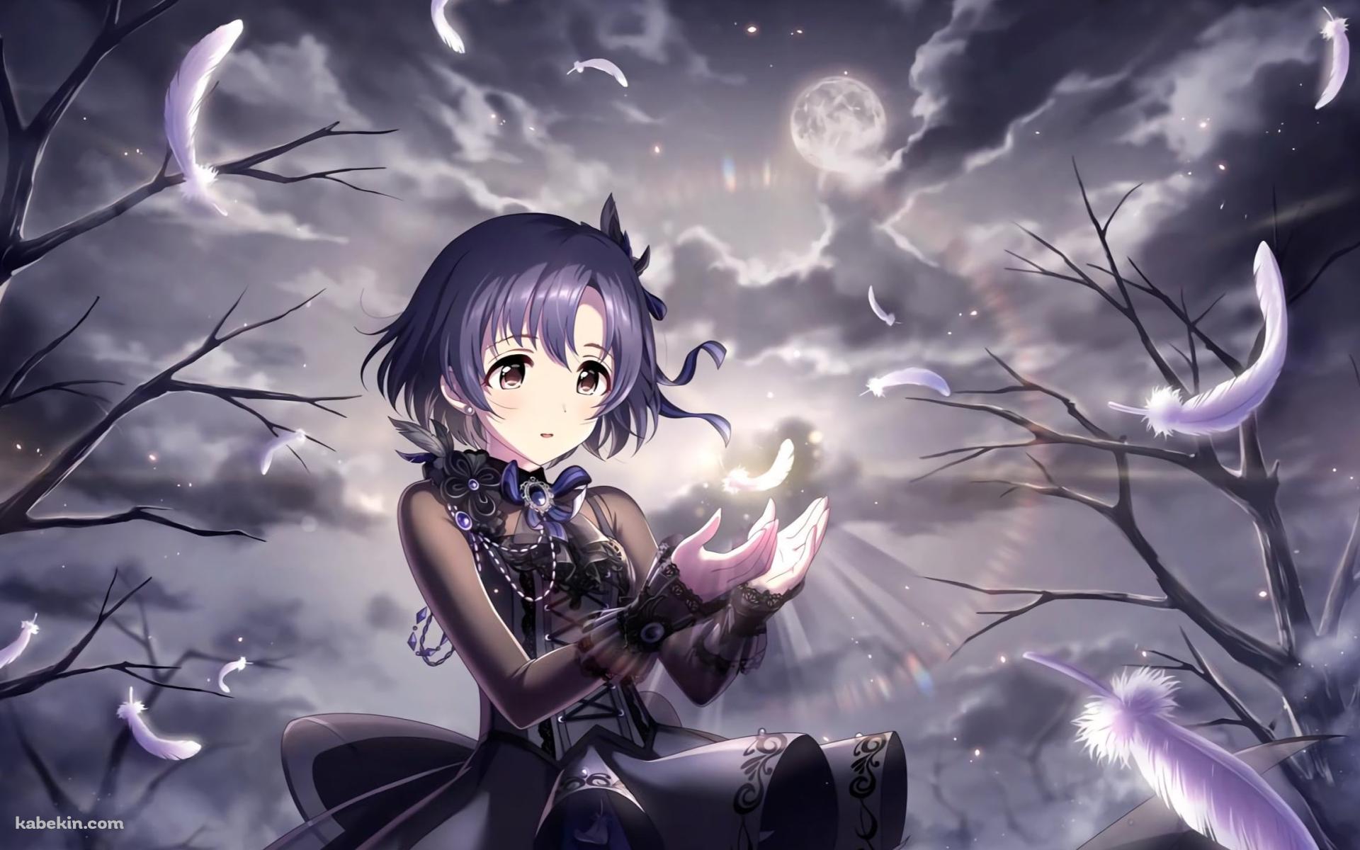 白い羽に両手をかざす白菊ほたる / アイドルマスターシンデレラガールズの壁紙(1920px x 1200px) 高画質 PC・デスクトップ用