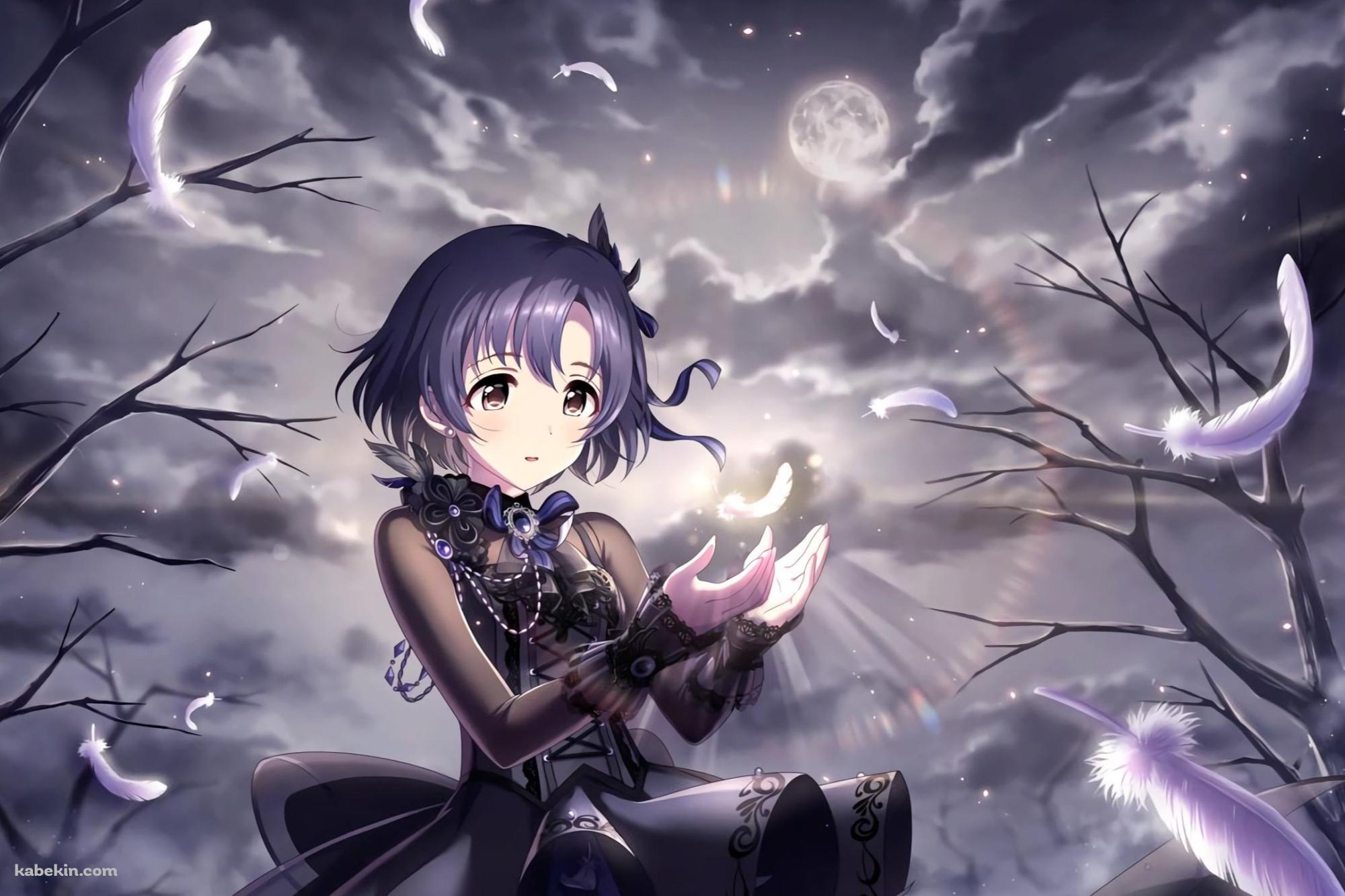 白い羽に両手をかざす白菊ほたる / アイドルマスターシンデレラガールズの壁紙(2000px x 1333px) 高画質 PC・デスクトップ用