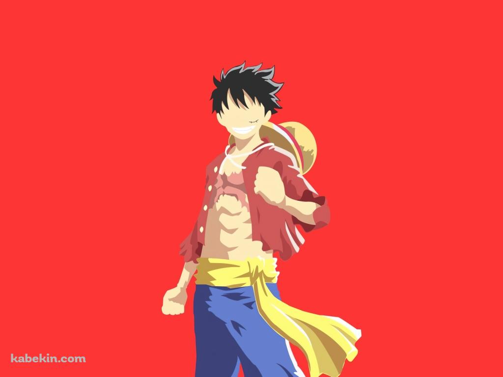 笑顔で拳を握るルフィ / ベクター / ONE PIECEの壁紙(1024px x 768px) 高画質 PC・デスクトップ用