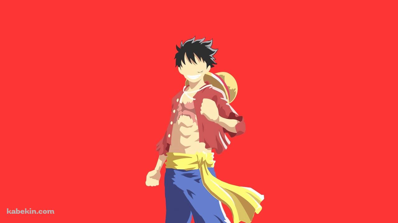 笑顔で拳を握るルフィ / ベクター / ONE PIECEの壁紙(1280px x 720px) 高画質 PC・デスクトップ用