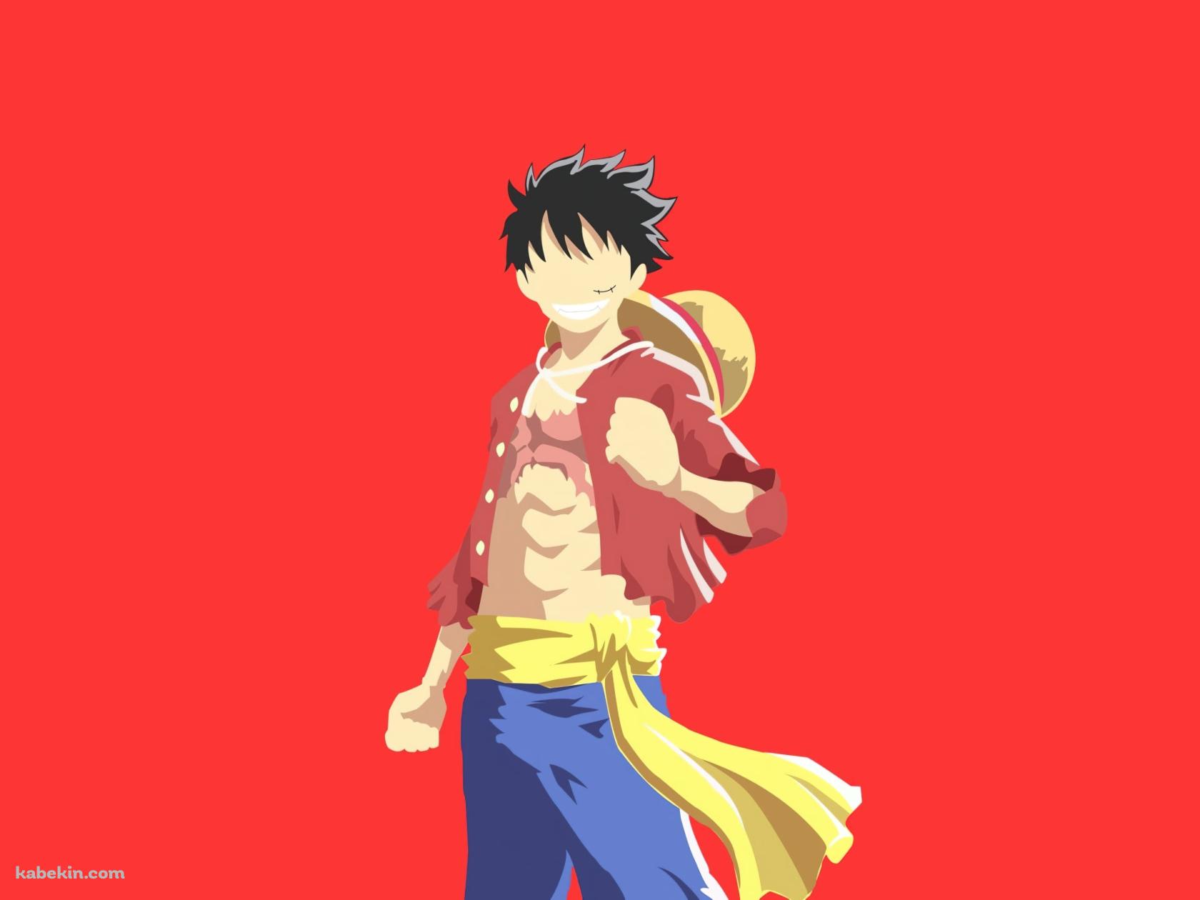 笑顔で拳を握るルフィ / ベクター / ONE PIECEの壁紙(1680px x 1260px) 高画質 PC・デスクトップ用