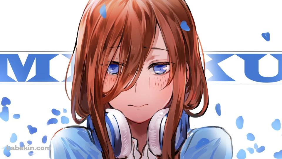 恥ずかしそうにモジモジしている中野三玖 / 五等分の花嫁の壁紙(960px x 540px) 高画質 PC・デスクトップ用