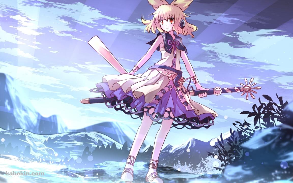 水辺で佇む豊聡耳神子 (とよさとみみのみこ) / 東方の壁紙(1152px x 720px) 高画質 PC・デスクトップ用