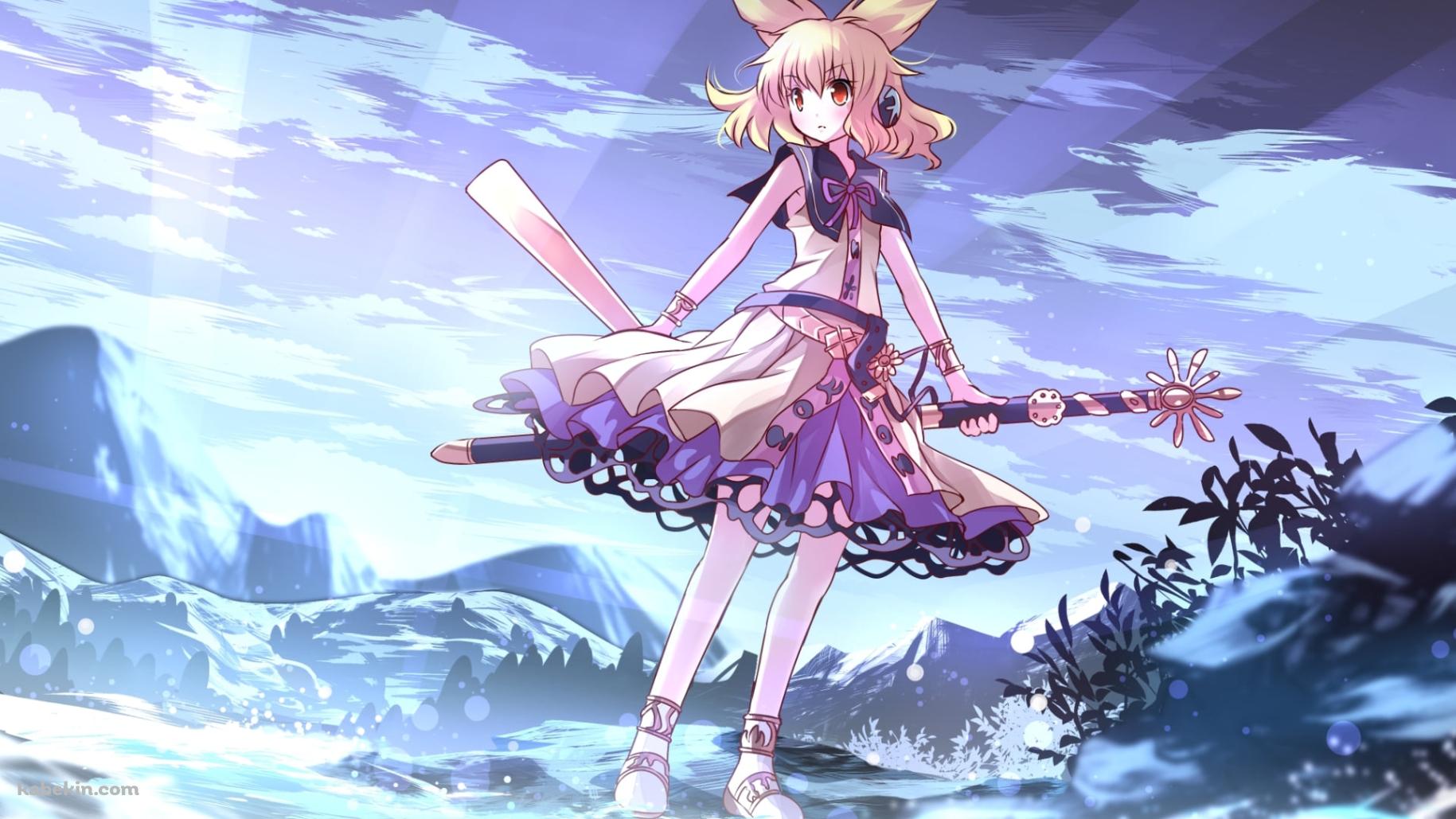水辺で佇む豊聡耳神子 (とよさとみみのみこ) / 東方の壁紙(1829px x 1029px) 高画質 PC・デスクトップ用