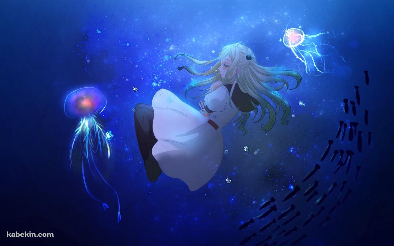 クラゲと八尋寧々 / 地縛少年 花子くんの壁紙(1280px x 800px) 高画質 PC・デスクトップ用