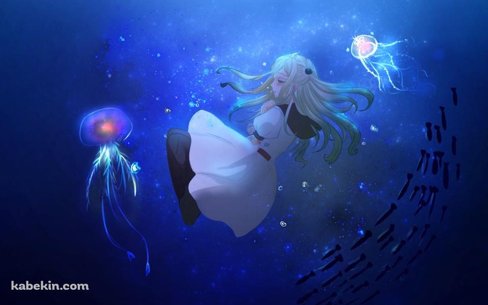 クラゲと八尋寧々 / 地縛少年 花子くんの壁紙(960px x 600px) 高画質 PC・デスクトップ用
