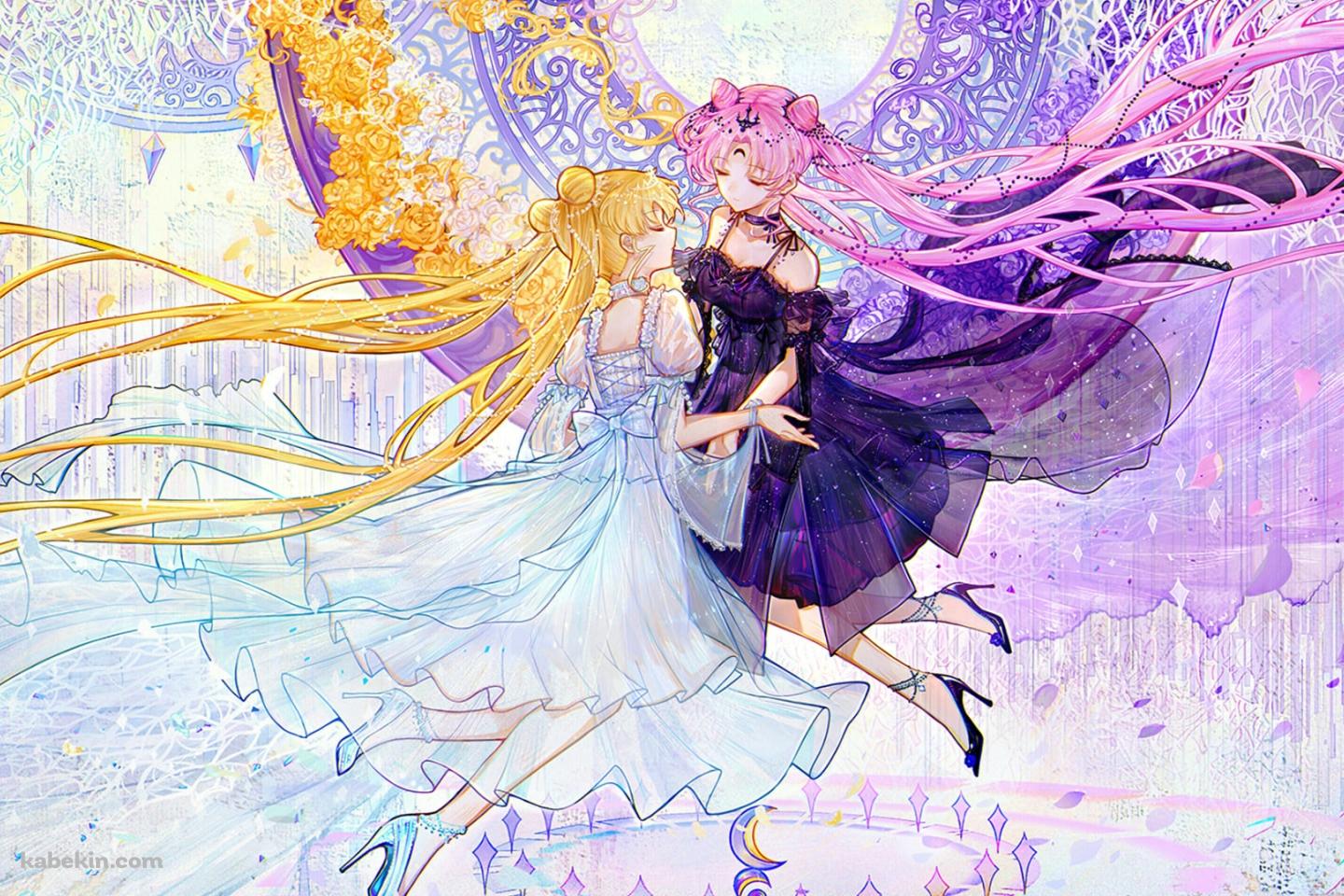 月野うさぎとプリンセス・セレニティ / 美少女戦士セーラームーンの壁紙(1440px x 960px) 高画質 PC・デスクトップ用