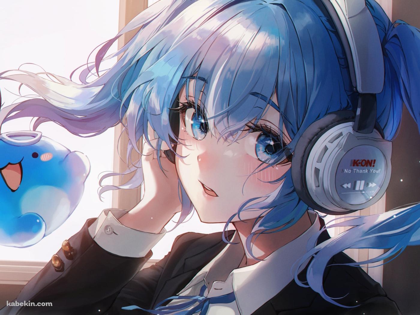ヘッドセットをつけた可愛いARAHASHI TABI / バーチャルYouTuberの壁紙(1400px x 1050px) 高画質 PC・デスクトップ用