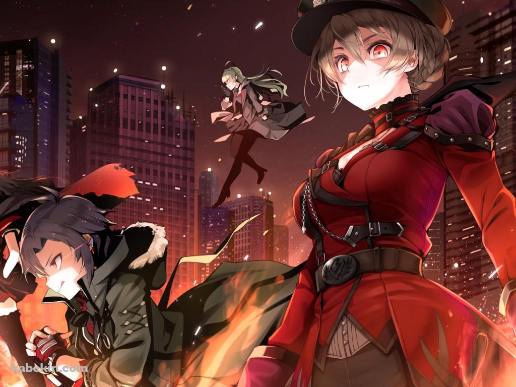 進軍する菊地真、北沢志保、島原エレナ、桜守歌織 / アイドルマスターの壁紙(1024px x 768px) 高画質 PC・デスクトップ用
