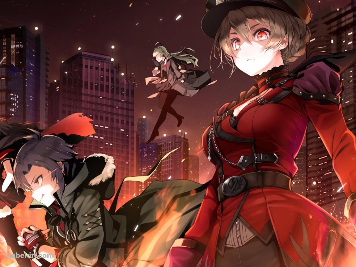 進軍する菊地真、北沢志保、島原エレナ、桜守歌織 / アイドルマスターの壁紙(1152px x 864px) 高画質 PC・デスクトップ用