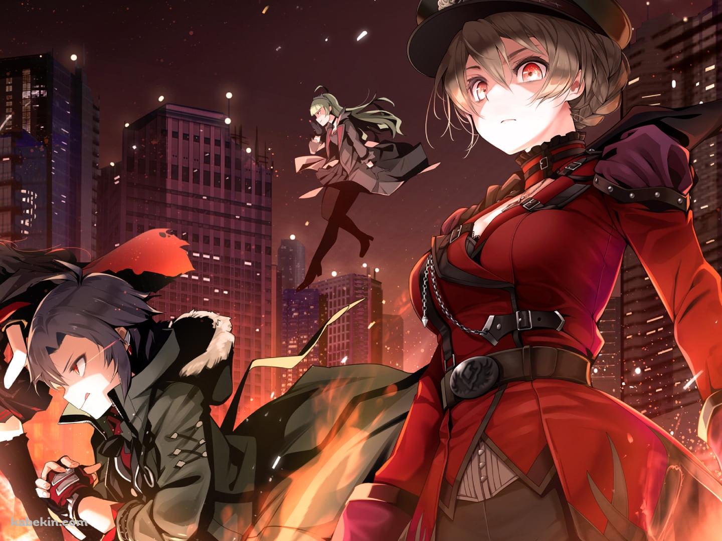 進軍する菊地真、北沢志保、島原エレナ、桜守歌織 / アイドルマスターの壁紙(1440px x 1080px) 高画質 PC・デスクトップ用
